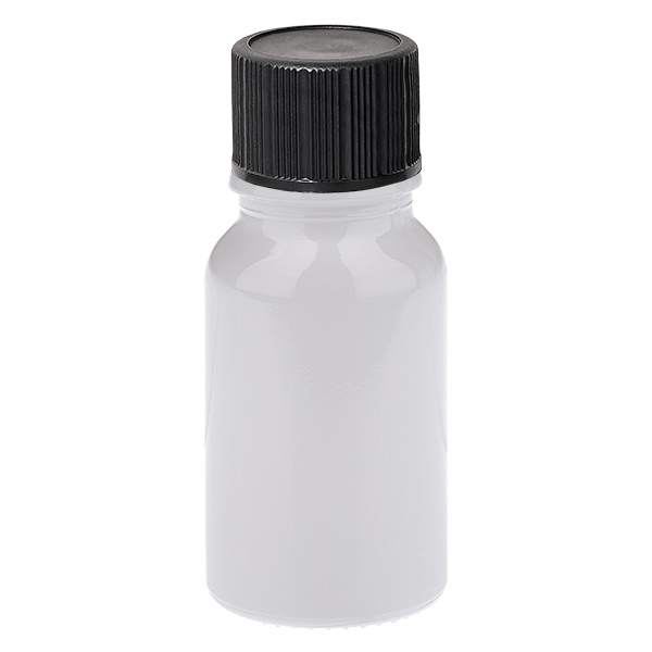 Frasco cuentagotas de 10 ml, 1 mm, negro, cierre estándar WhiteLine UT18/10