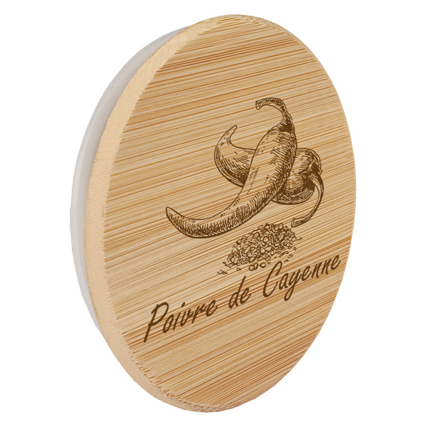 Soporte de madera "Poivre de Cayenne" para WECK RR60 Soporte de madera "Poivre de Cayenne" para WECK RR60