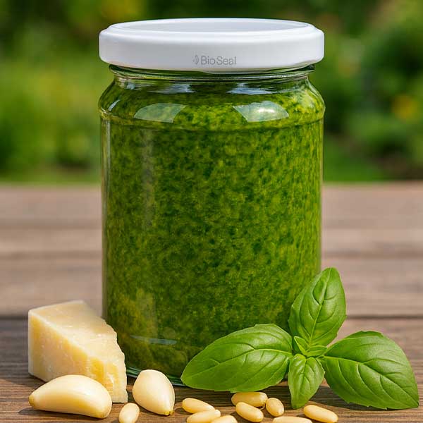 Tarro redondo de 205ml con tapa BasicSeal blanco UNiTWIST