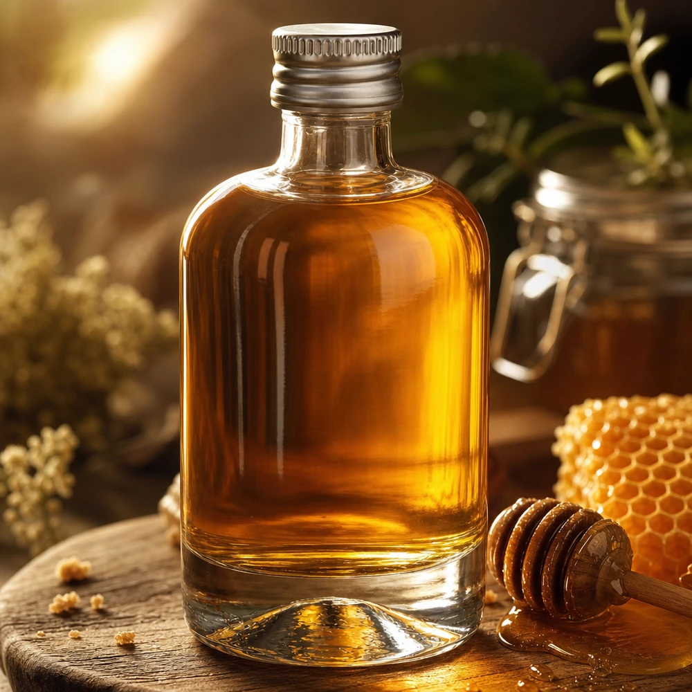 Botella de vidrio de 40 ml «Sara» con tapón de rosca plateado UNiTWIST® Botella de vidrio de 40 ml «Sara» con tapón de rosca plateado UNiTWIST®