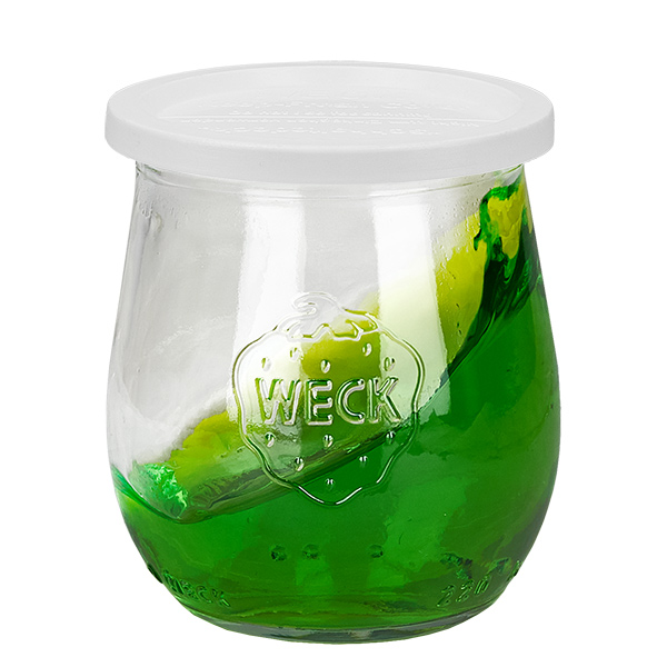 Juego de 12 tarros Weck 220ml tarros tulipa con 12 tapas para conservas