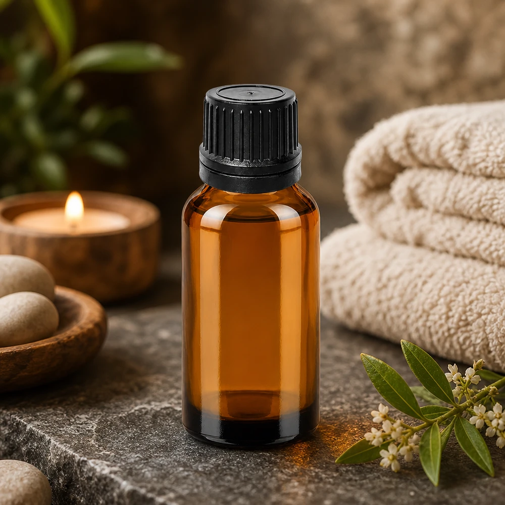 Frasco cuentagotas 20ml 1mm negro cierre inviolable BrownLine UT18/20 Frasco de vidrio profesional de 20 ml con tapón cuentagotas para una aplicación precisa en spas y centros de bienestar
