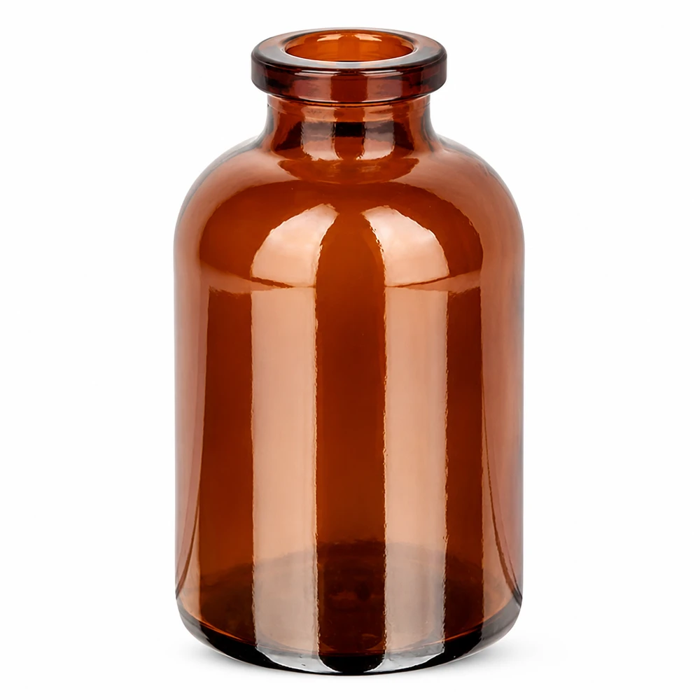 Frasco para inyección de vidrio ámbar 30ml Sterile Injektionsflasche 30ml Braunglas mit Bördelrand für Gummistopfen geeignet
