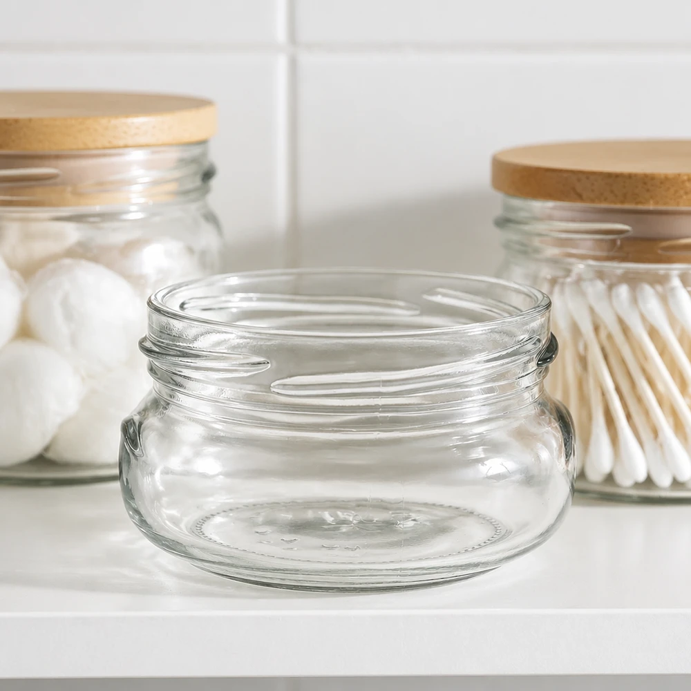 UNiTWIST Terrina120 tarro de conserva TO70 de 120 ml con tapa de bambú para cocina y almacenamiento