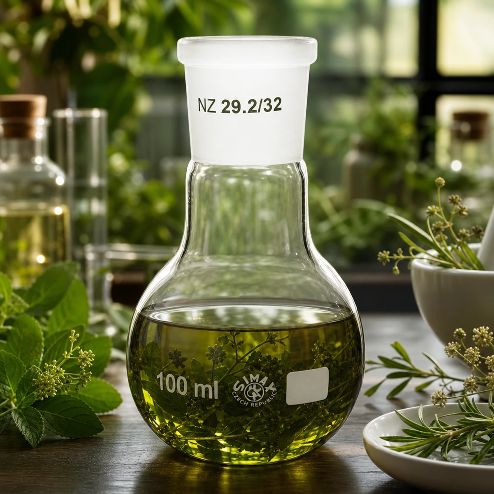 Frasco compacto de 100 ml con esmerilado estándar 29/32: ideal para pequeñas cantidades de laboratorio y series de pruebas
