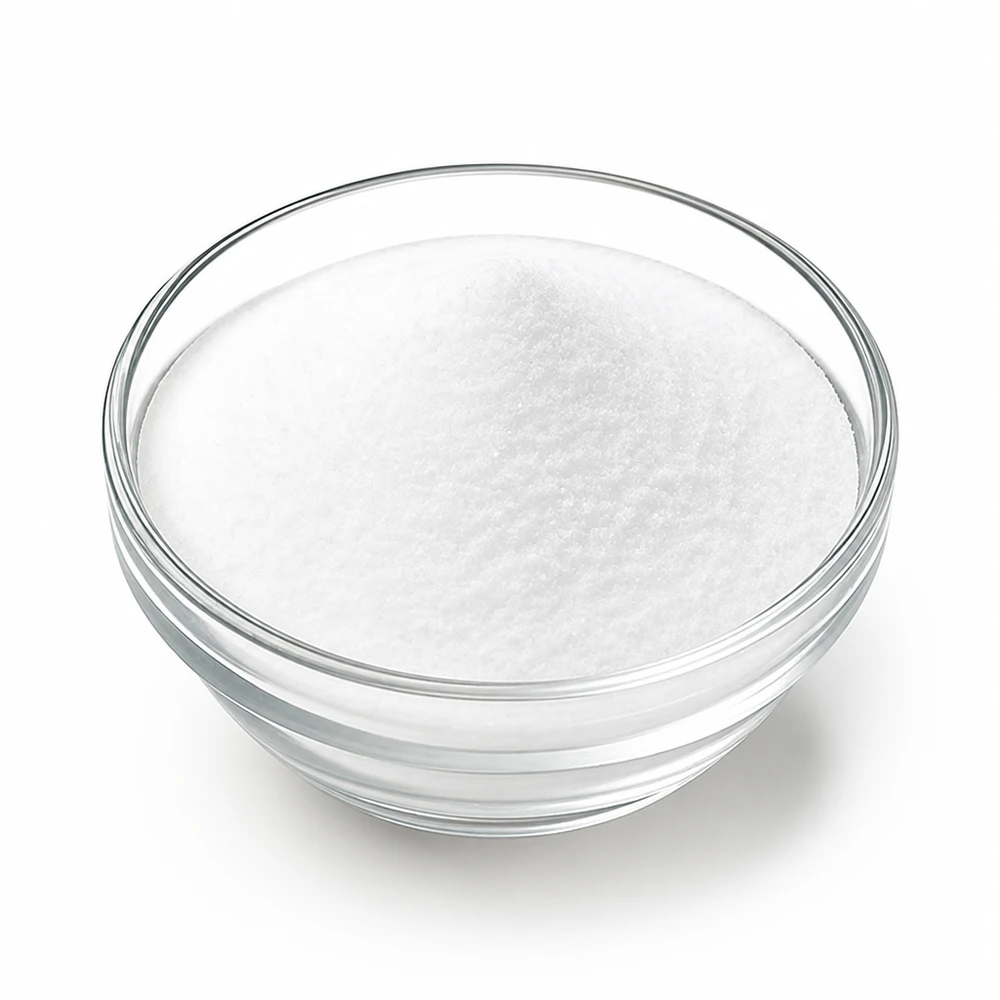Ácido cítrico blanco cristalino en polvo 250 g Doktor-Klaus en recipiente de vidrio transparente
