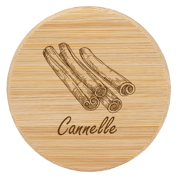 Soporte de madera "Cannelle" para WECK RR60 Soporte de madera "Cannelle" para WECK RR60