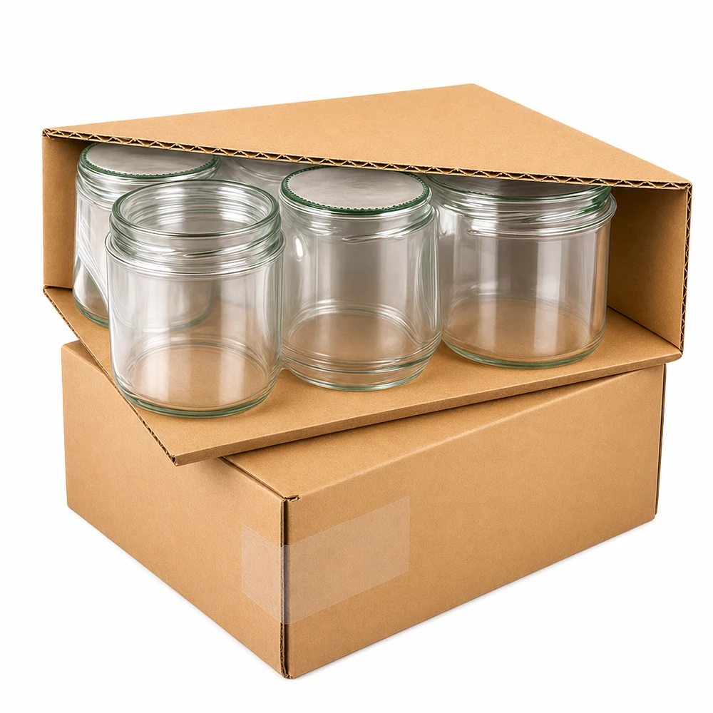 Tarro redondo de 795 ml + tapa BasicSeal rosa flor UNiTWIST Tarros redondos vacíos de 795 ml embalados profesionalmente en cajas de envío para un transporte seguro tarros de conserva