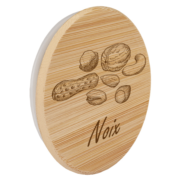 Couvercle en bois "Noix" pour WECK RR100 Couvercle en bois "Noix" pour WECK RR100