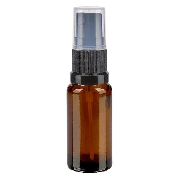 Botella de farmacia marrón 10ml aerosol superior negro Botella de farmacia marrón 10ml aerosol superior negro