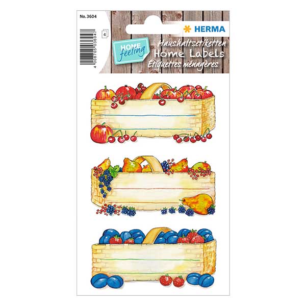Etiquetas de cocina "Cestas de frutas" (12 pegatinas) Etiquetas de cocina "Cestas de frutas" (12 pegatinas)