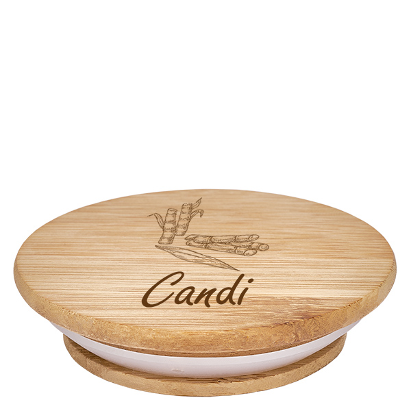 Couvercle en bois "candi" pour WECK RR100 Couvercle en bois "candi" pour WECK RR100