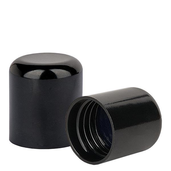 Tapón de rosca con precinto de PE negro 410/24 estándar Tapón de rosca con precinto de PE negro 410/24 estándar