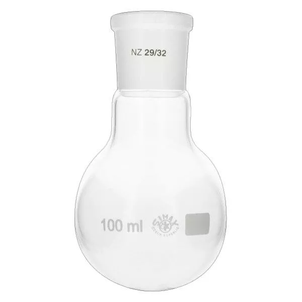Matraz de fondo redondo de 100 ml con junta esmerilada estándar (29/32)