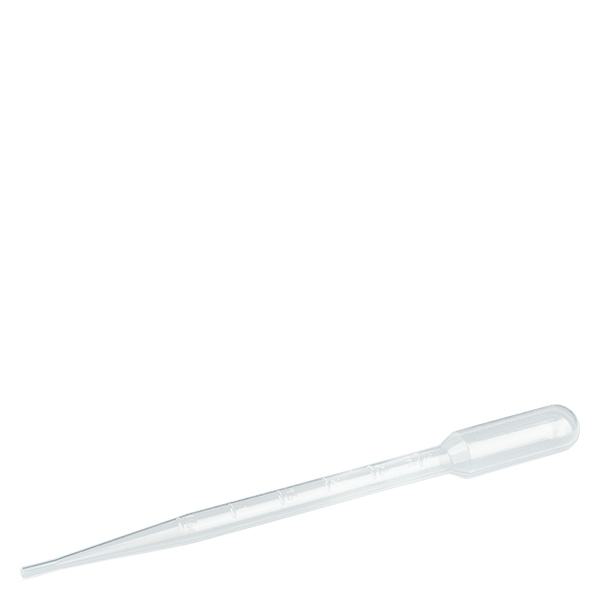 Pipeta de transferencia de 3,5 ml (155 x 15 mm) con graduación Pipeta de transferencia de 3,5 ml (155 x 15 mm) con graduación