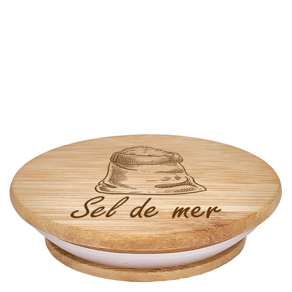 Cubierta de madera "Sel de Mer" para WECK RR60 Cubierta de madera "Sel de Mer" para WECK RR60