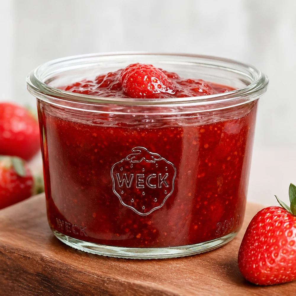 Tarro de cristal de 200 ml WECK RR80 Tarro de cristal de 200 ml WECK RR80