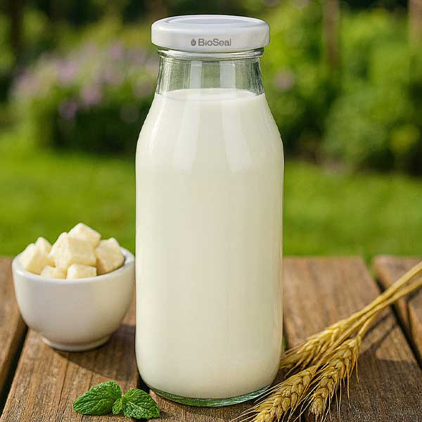 Botella de 263ml con tapa blanca UNiTWIST BioSeal