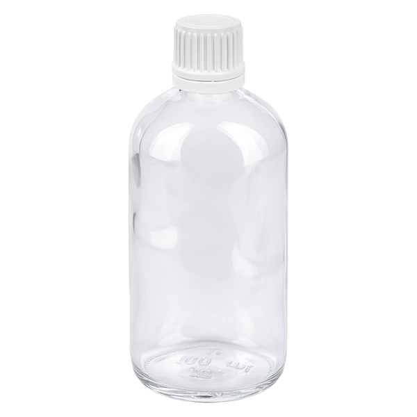 Botella 100ml tapón rosca 11mm blanco ClearLine UT18/100 Botella 100ml tapón rosca 11mm blanco ClearLine UT18/100