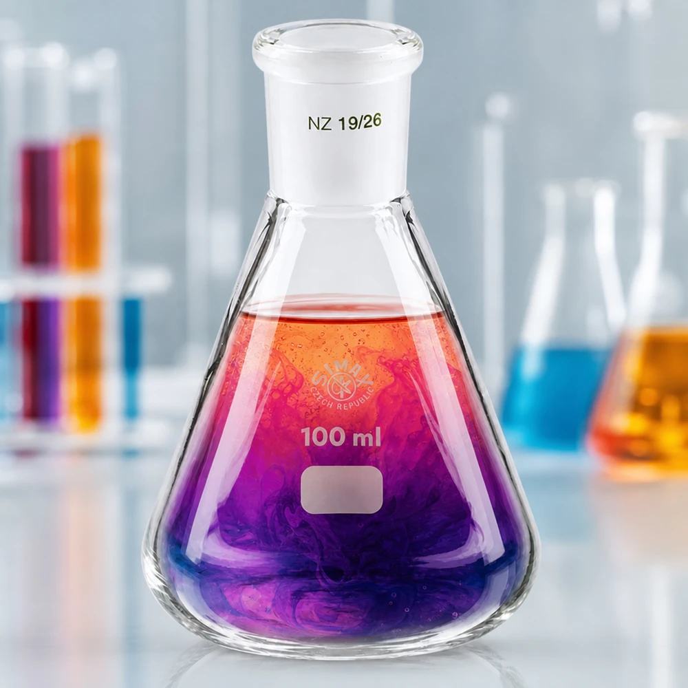 Matraz Erlenmeyer 100ml con junta esmerilada estándar (19/26)