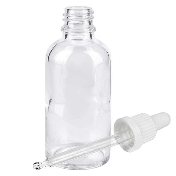 Frasco pipeta 50ml tapón inviolable blanco ClearLine UT18/50 Frasco pipeta 50ml tapón inviolable blanco ClearLine UT18/50