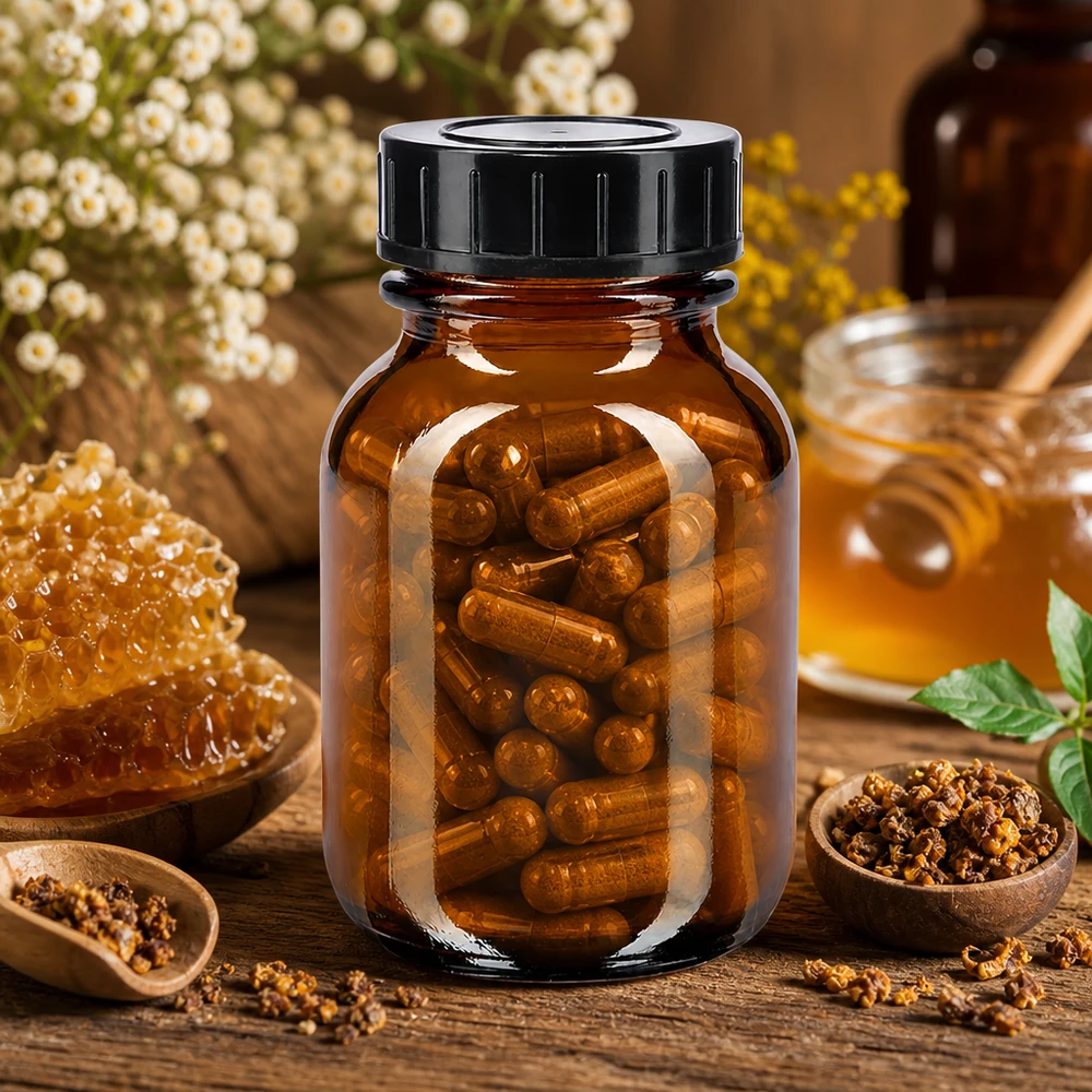 Frasco de farmacia de 50 ml de alta calidad, de vidrio ámbar con protección UV y práctico tapón de rosca