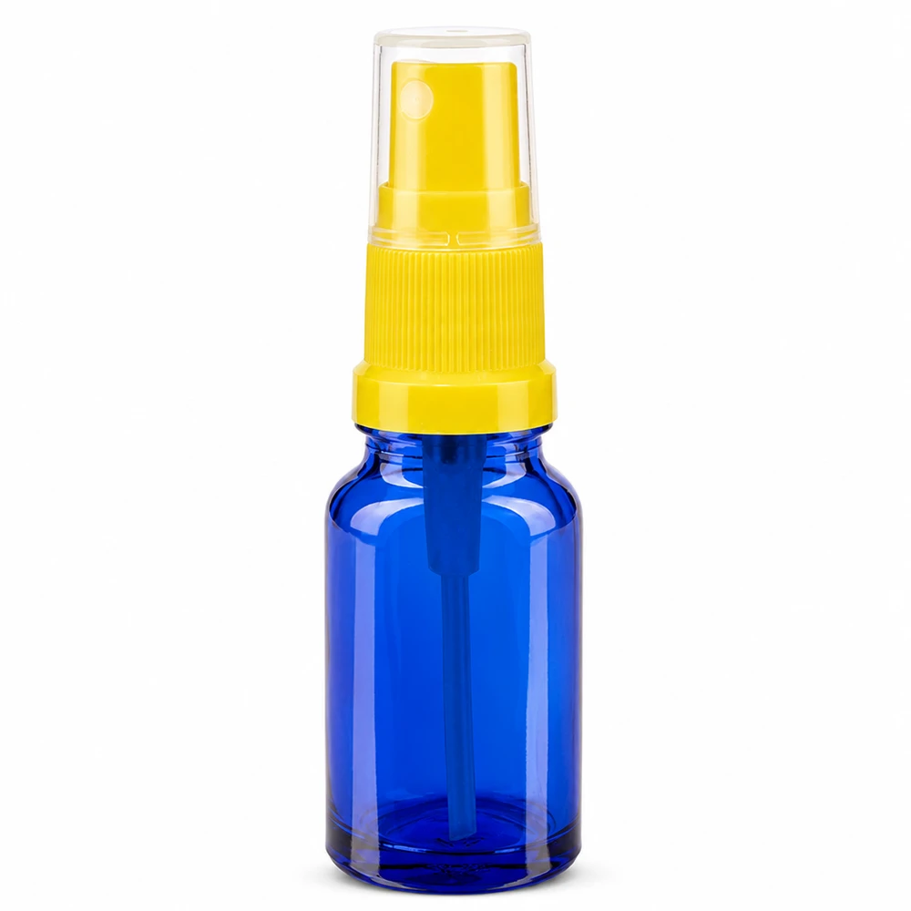 Frasco pulverizador de 10 ml amarillo transparente STD BlueLine UT18 10 frasco de vidrio con bomba pulverizadora