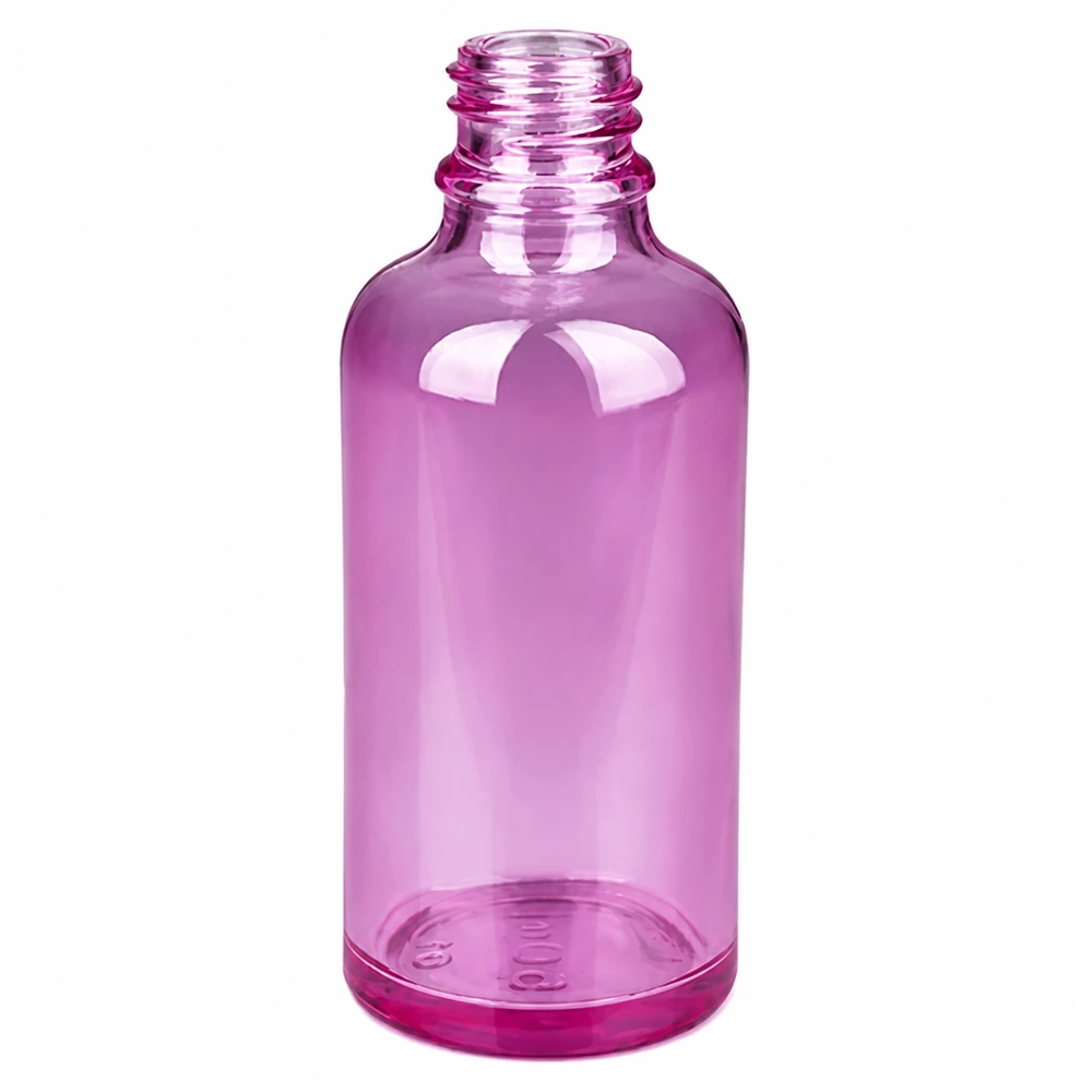 Frasco cuentagotas de 50 ml blanco/transparente Standard PurpleLine UT18/50 Frasco pulverizador de 50 ml PurpleLine transparente morado para aceites esenciales y aromaterapia