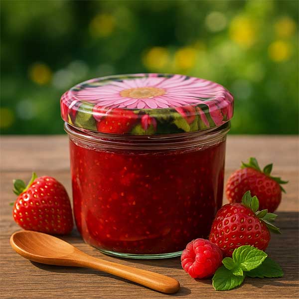 Vasos de 230ml + tapa BasicSeal diseño flor UNiTWIST