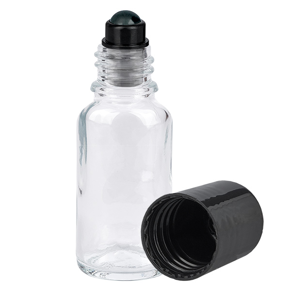 Frasco roll-on 20ml negro tapón estándar ClearLine UT18/20 Frasco roll-on 20ml negro tapón estándar ClearLine UT18/20