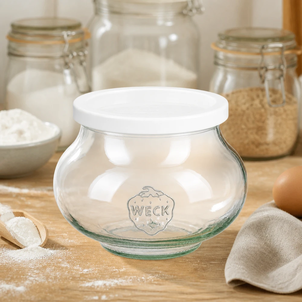 Frasco decorativo de 560 ml con tapa hermética WECK RR80