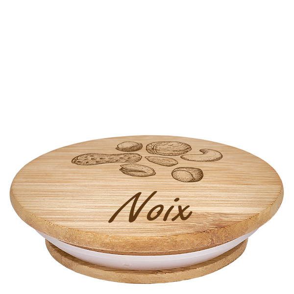 Couvercle en bois "Noix" pour WECK RR100 Couvercle en bois "Noix" pour WECK RR100