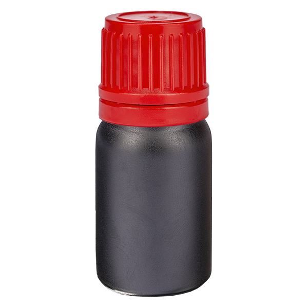Frasco 5ml 11mm tapón rosca rojo inviolable BlackLine UT18/5 Frasco 5ml 11mm tapón rosca rojo inviolable BlackLine UT18/5