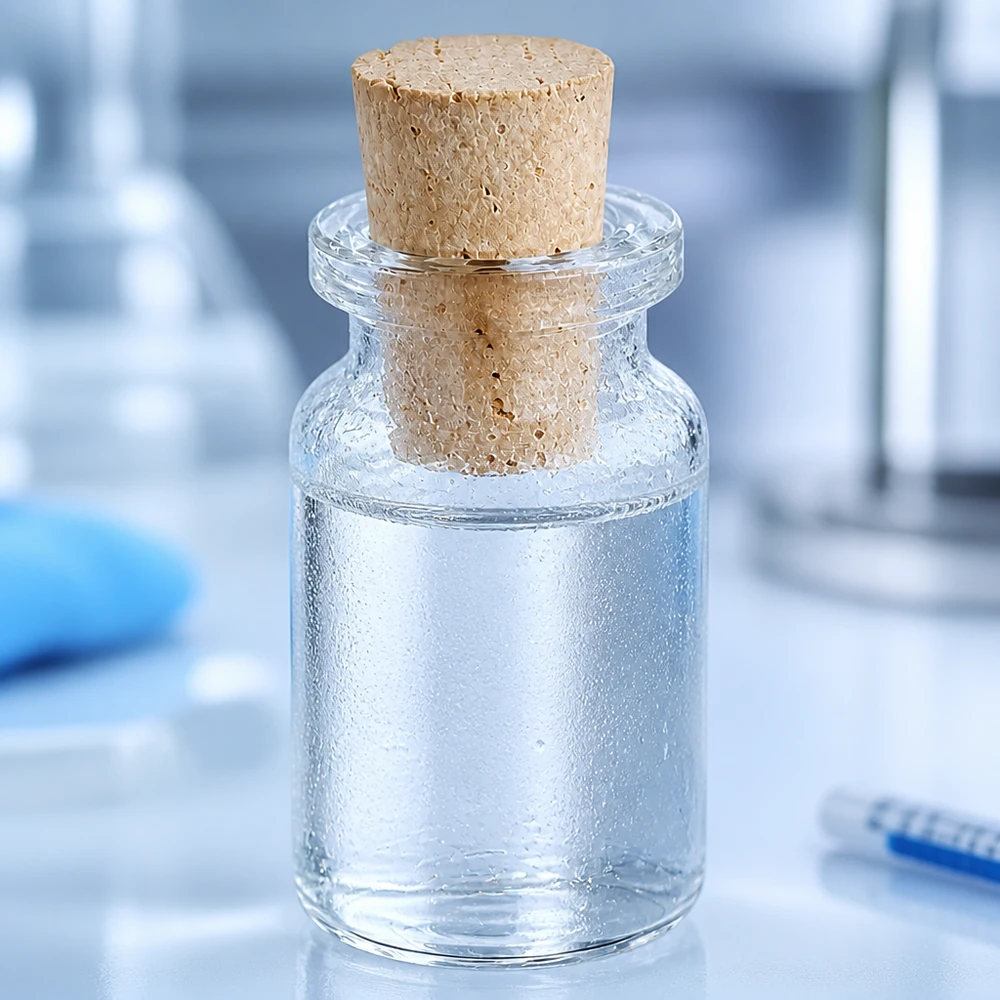 Botella de vidrio transparente 5ml con corcho 11/14mm Apothekerflasche aus Klarglas 5ml mit passgenauem Korken 11/14mm für Flüssigkeiten geeignet