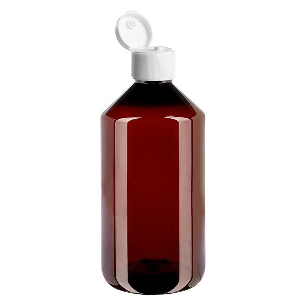 Botella PET 750ml con tapón flip-top blanco Botella PET 750ml con tapón flip-top blanco