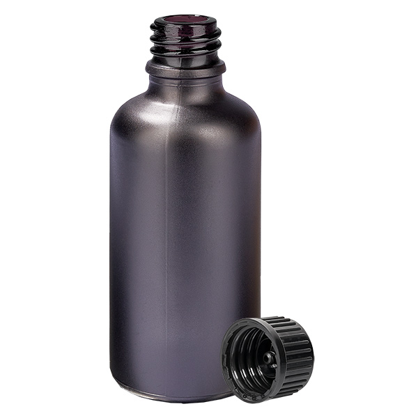 Frasco 50ml 11mm tapón rosca negro estándar BlackLine UT18/50 Frasco 50ml 11mm tapón rosca negro estándar BlackLine UT18/50