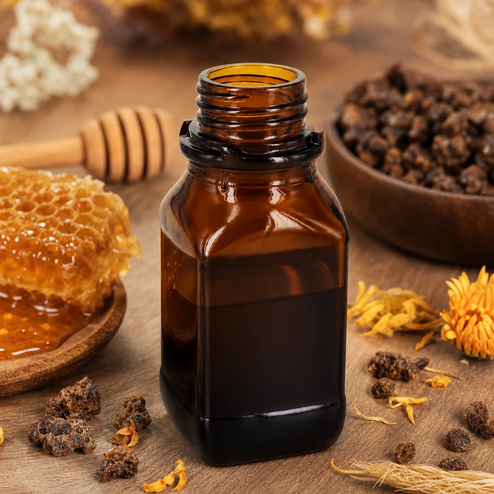 Frasco de vidrio ámbar de 100 ml para sus sustancias valiosas