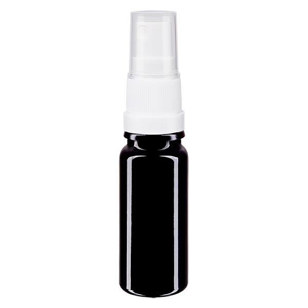 Botella de farmacia violeta 10ml pulverizador blanco Botella de farmacia violeta 10ml pulverizador blanco
