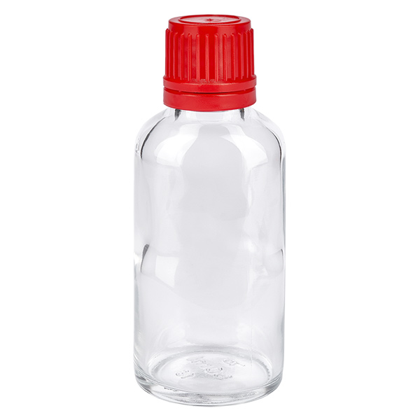 Botella 30ml tapón rosca 11mm rojo ClearLine UT18/30 Botella 30ml tapón rosca 11mm rojo ClearLine UT18/30