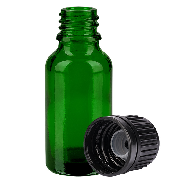 Frasco bomba 20ml negro tapón estándar GreenLine UT18/20 Frasco bomba 20ml negro tapón estándar GreenLine UT18/20