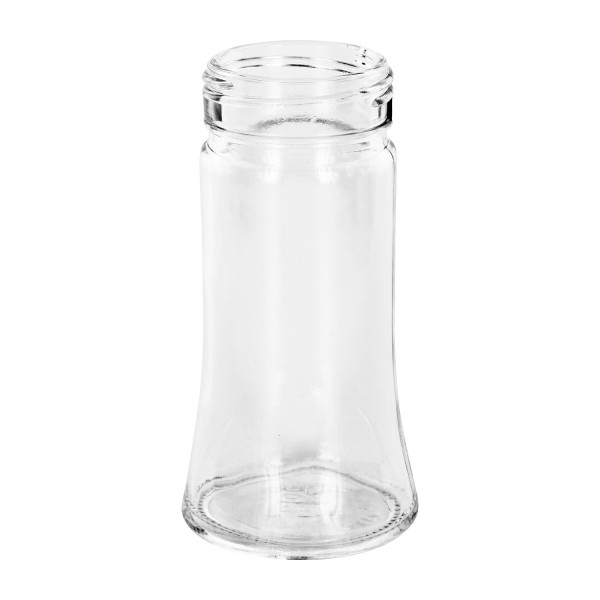 Tarro de sal/especias Bobby 95ml, rosca 41mm cristal transparente. Frasco de cristal transparente para especias «Bobby», de 95 ml, con rosca de 41 mm, para sal y especias