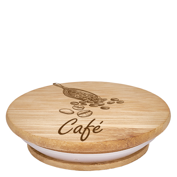 Couvercle en bois "café" pour WECK RR100 Couvercle en bois "café" pour WECK RR100