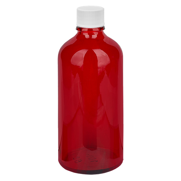 Frasco de 100 ml con tapón de rosca de 11 mm blanco STD RedLine UT18/100