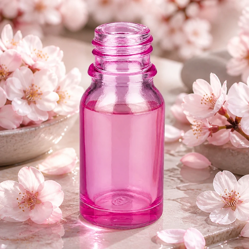 Frasco de farmacia de 10ml PurpleLine UT18/10 UNiTWIST Frasco de vidrio rosa de 10 ml PurpleLine UT18/10 UNiTWIST con abertura ancha para facilitar el llenado
