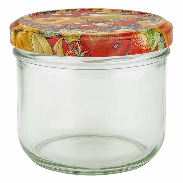 Vasos 260ml + tapa BasicSeal decoración frutas UNiTWIST