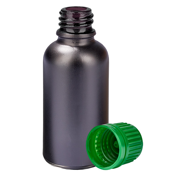 Botella 30ml 11mm tapón rosca verde BlackLine UT18/30 Botella 30ml 11mm tapón rosca verde BlackLine UT18/30
