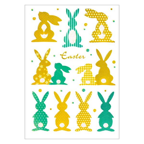 Pegatinas "Gold bunny" (10 pegatinas con purpurina) Pegatinas "Gold bunny" (10 pegatinas con purpurina)