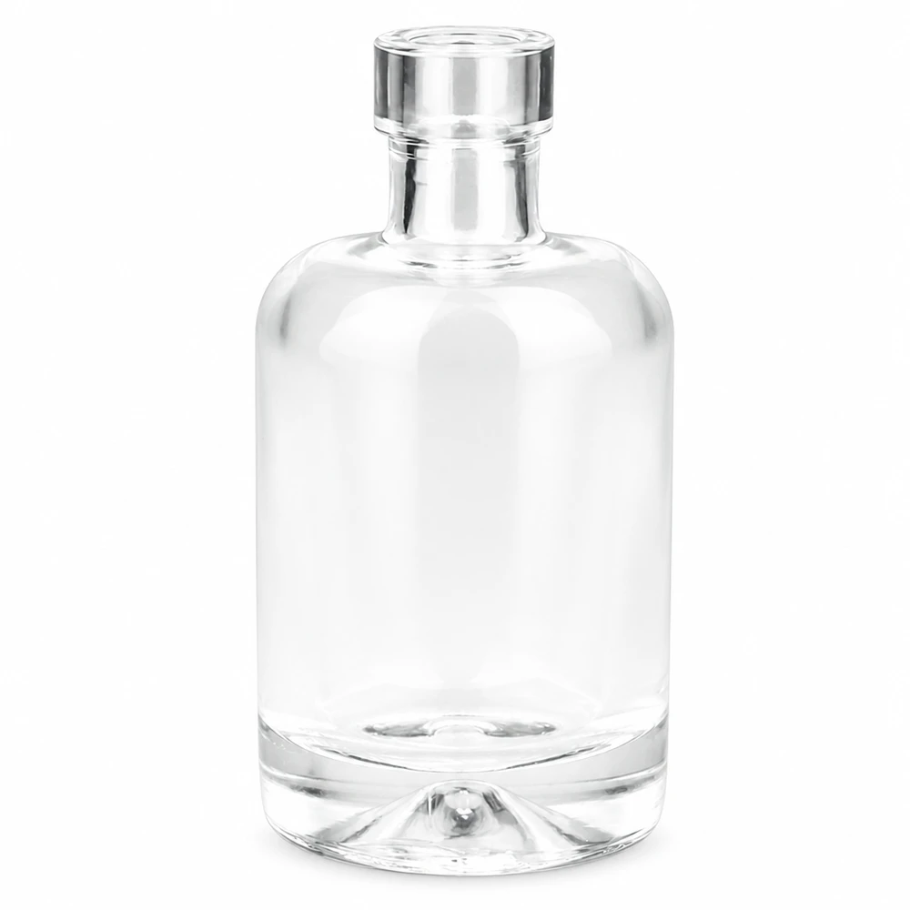 Botella de vidrio de 50 ml «50ml Glasflasche "Amelie" ohne Verschluss UNiTWIST» sin tapón UNiTWIST® Frasco de cristal de 50 ml Amelie transparente con tapón de rosca plateado Sistema UNiTWIST para perfumes y cosméticos