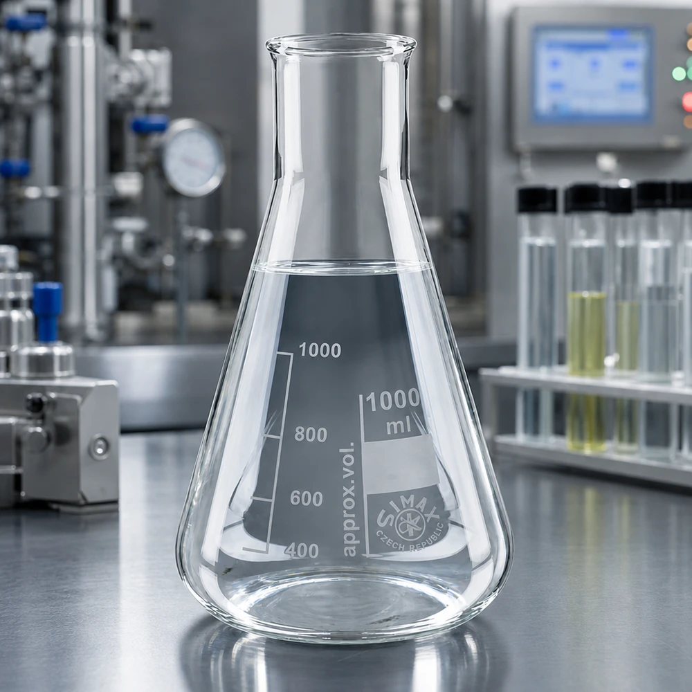 Erlenmeyer 100ml cuello ancho Matraz Erlenmeyer transparente de 1000 ml con forma cónica y cuello ancho para una manipulación segura