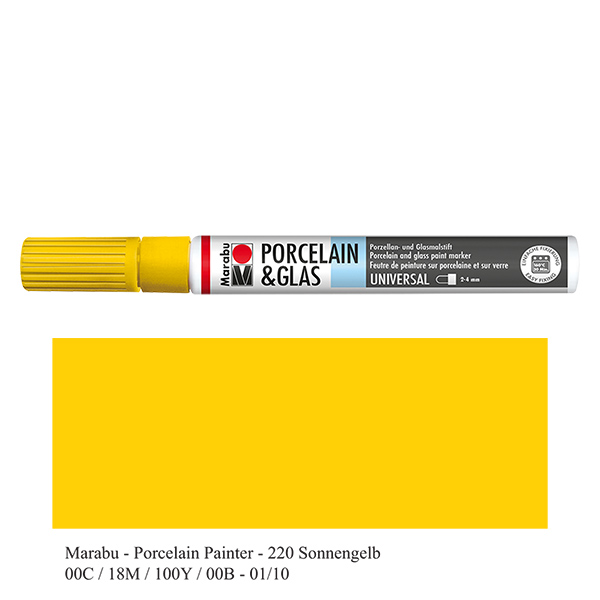 Crayón amarillo sol 2-4mm para vidrio/porcelana Crayón amarillo sol 2-4mm para vidrio/porcelana